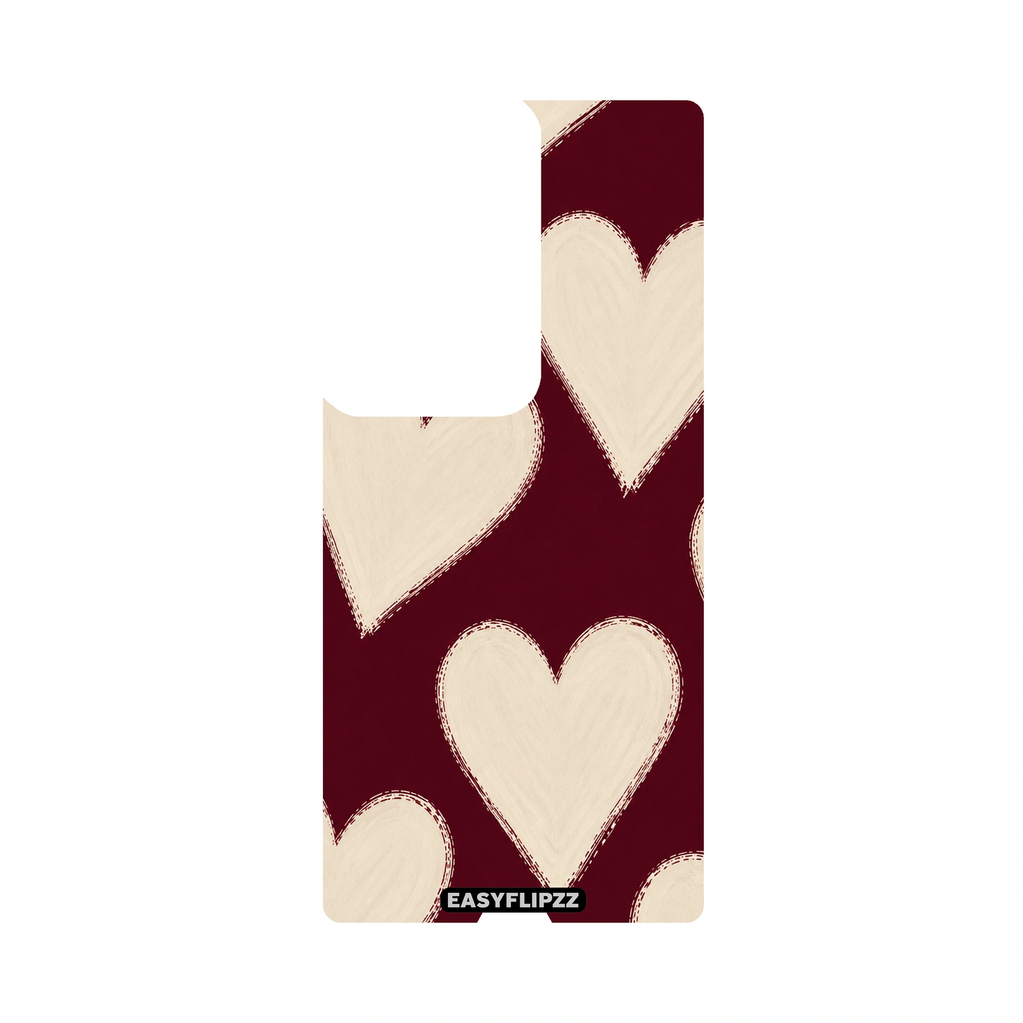 Burgundy Hearts Backflipzz - S22 Ultra