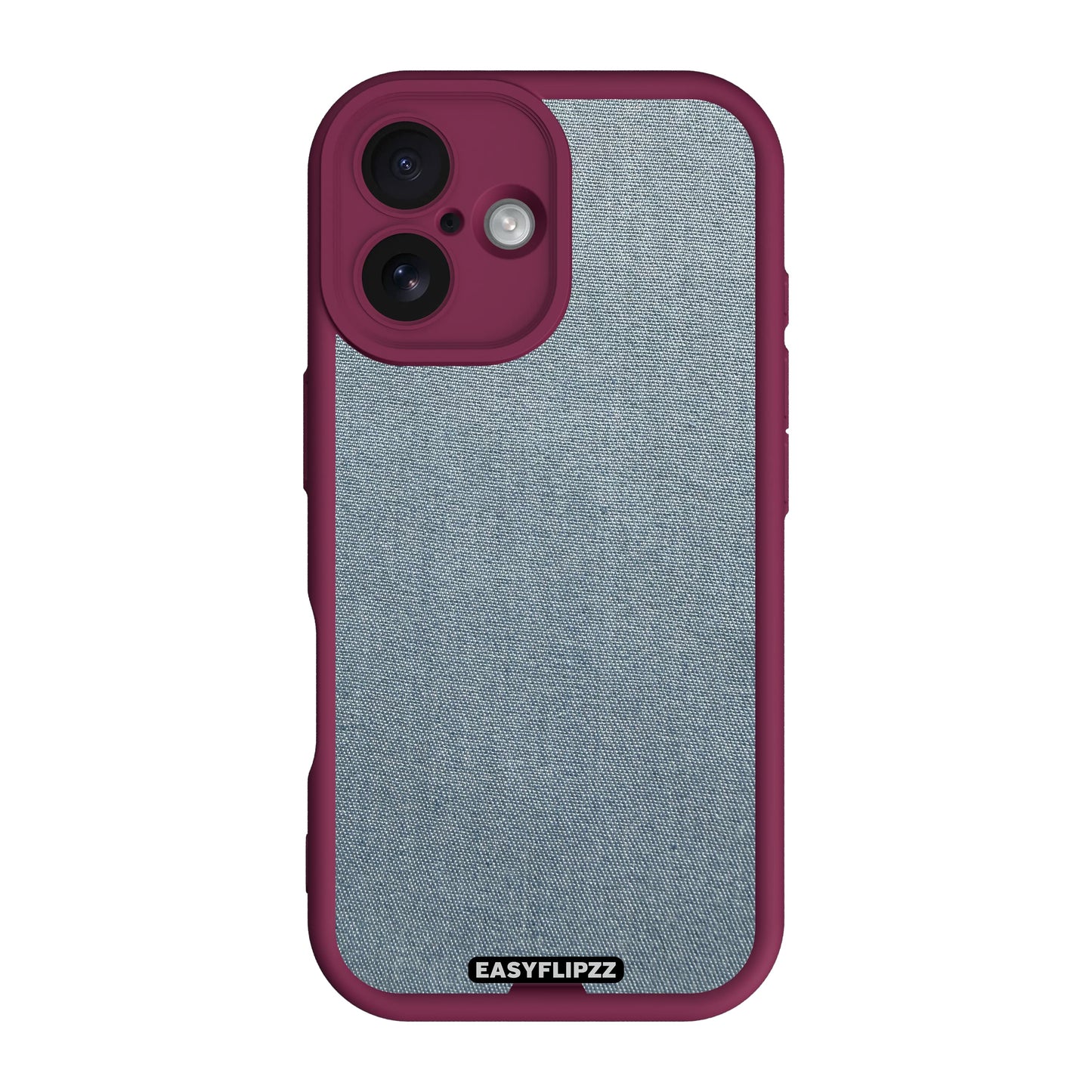 iPhone 16 | Burgundy | Jeans Medium Denim | Base Set