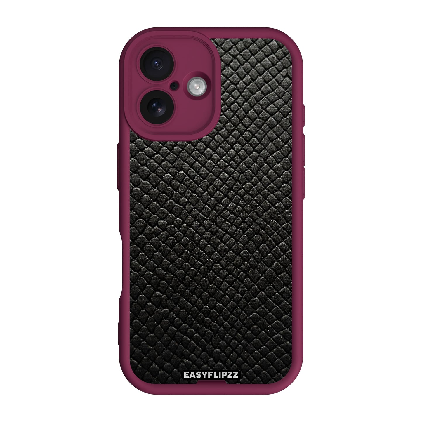 iPhone 16 | Burgundy | Snake Vegan Leather Black | Base Set