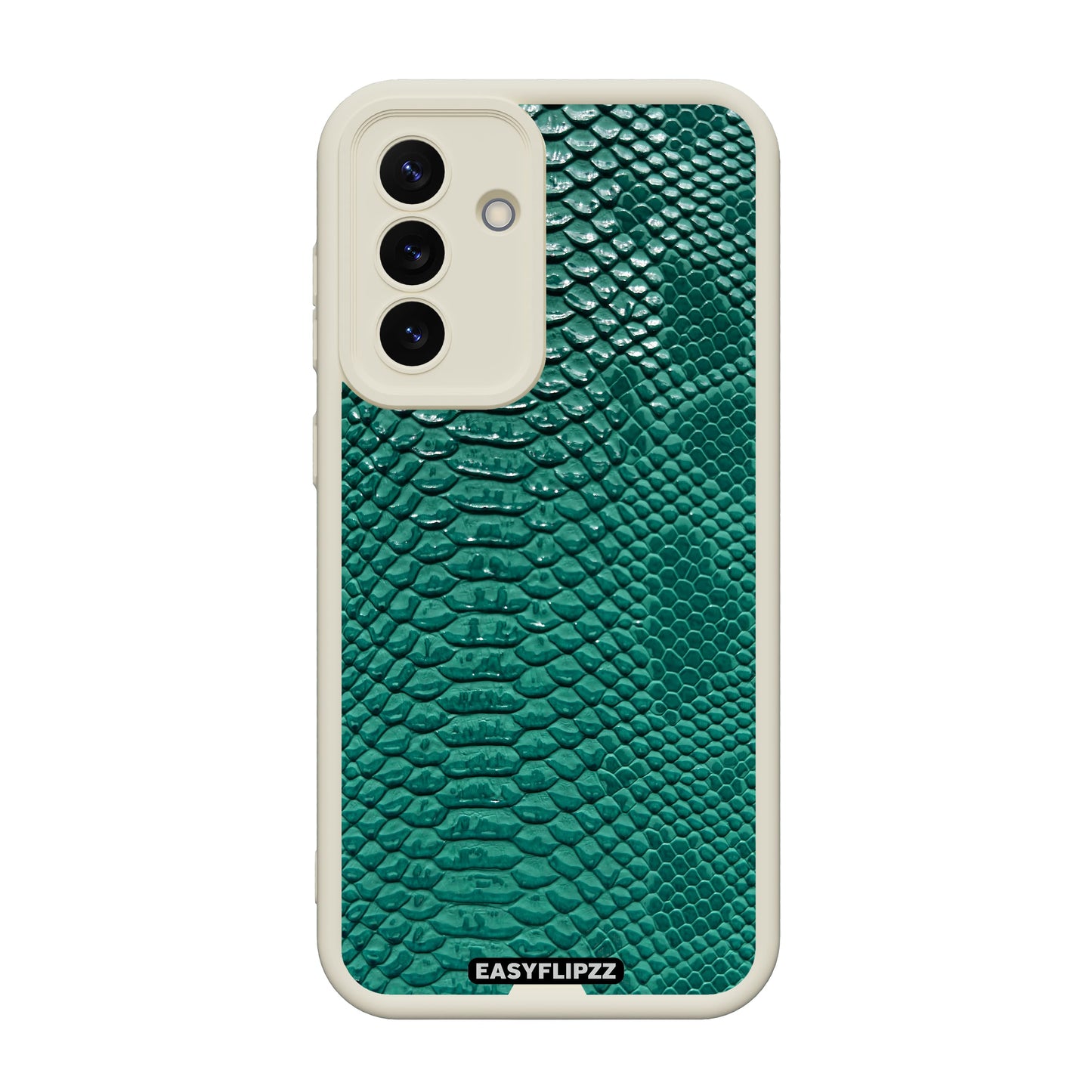 A15 | White | Snake Vegan Leather Emerald | Base Set