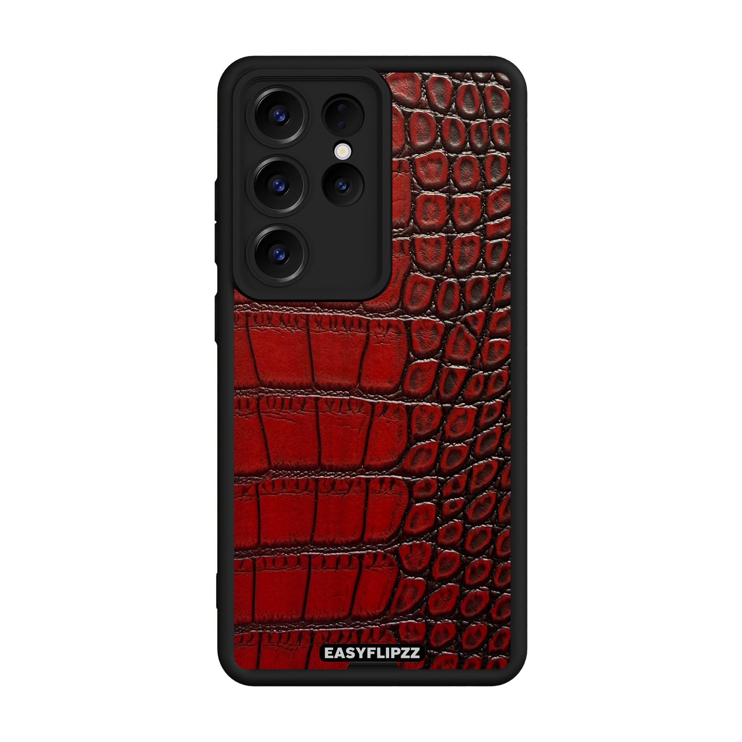 S22 Ultra | Black | Croco Vegan Leather Mahogany | Base Set