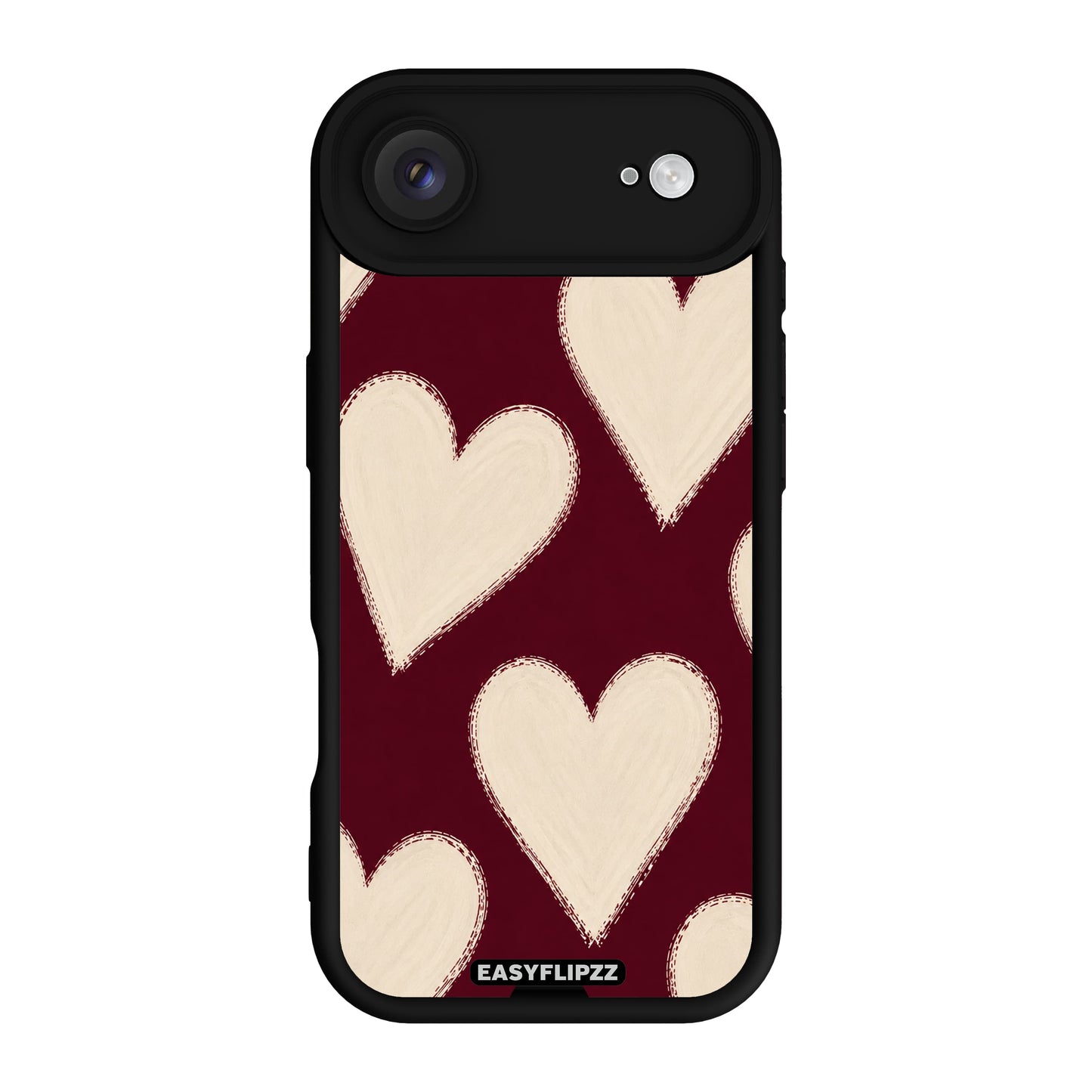 Burgundy Hearts - iPhone 17 Air