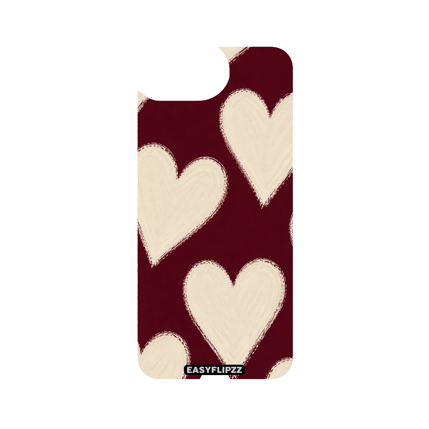 Burgundy Hearts Backflipzz - iPhone 16e