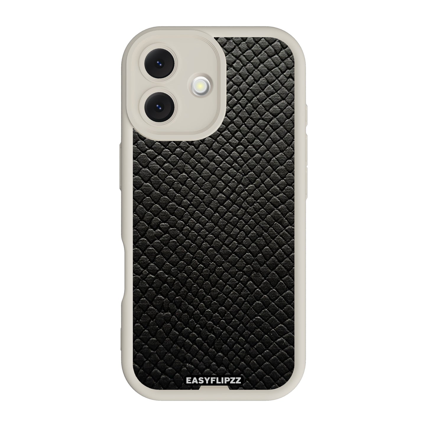 iPhone 16 Plus | White | Snake Vegan Leather Black | Base Set