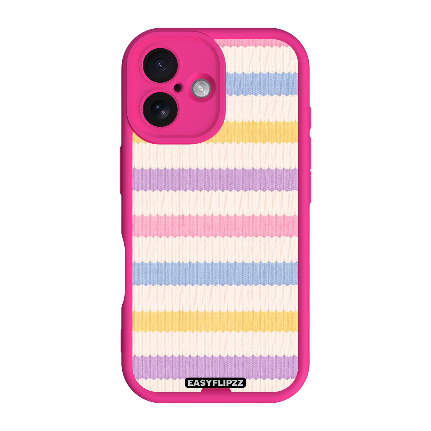 iPhone 16 | Pink | Cozy Stripes Pastel | Base Set