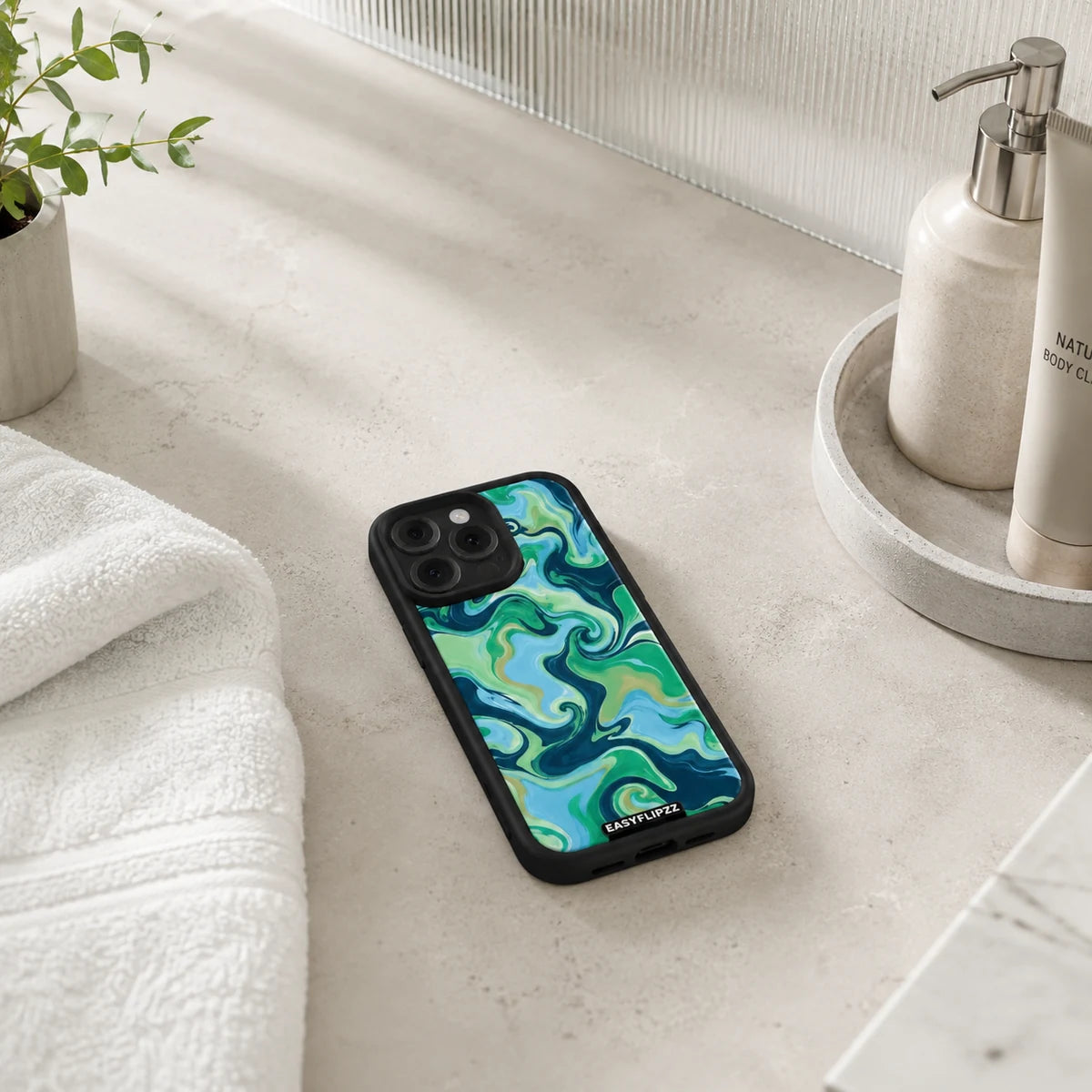 EasyFlipzz gallery lifestyle Sea Mirage Black Base Set