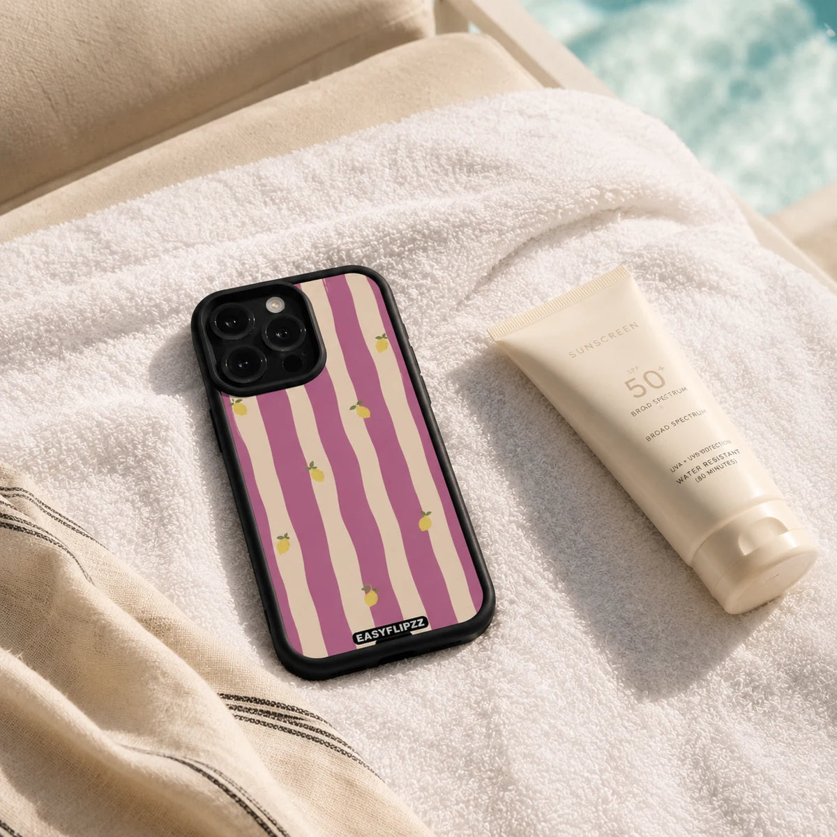 EasyFlipzz gallery lifestyle Lemon Cabana Blush Black Base Set