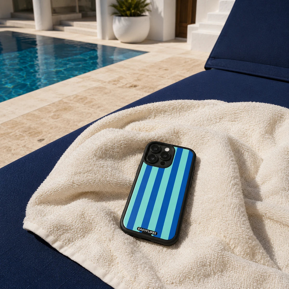 EasyFlipzz gallery lifestyle Blue Cabana Black Base Set