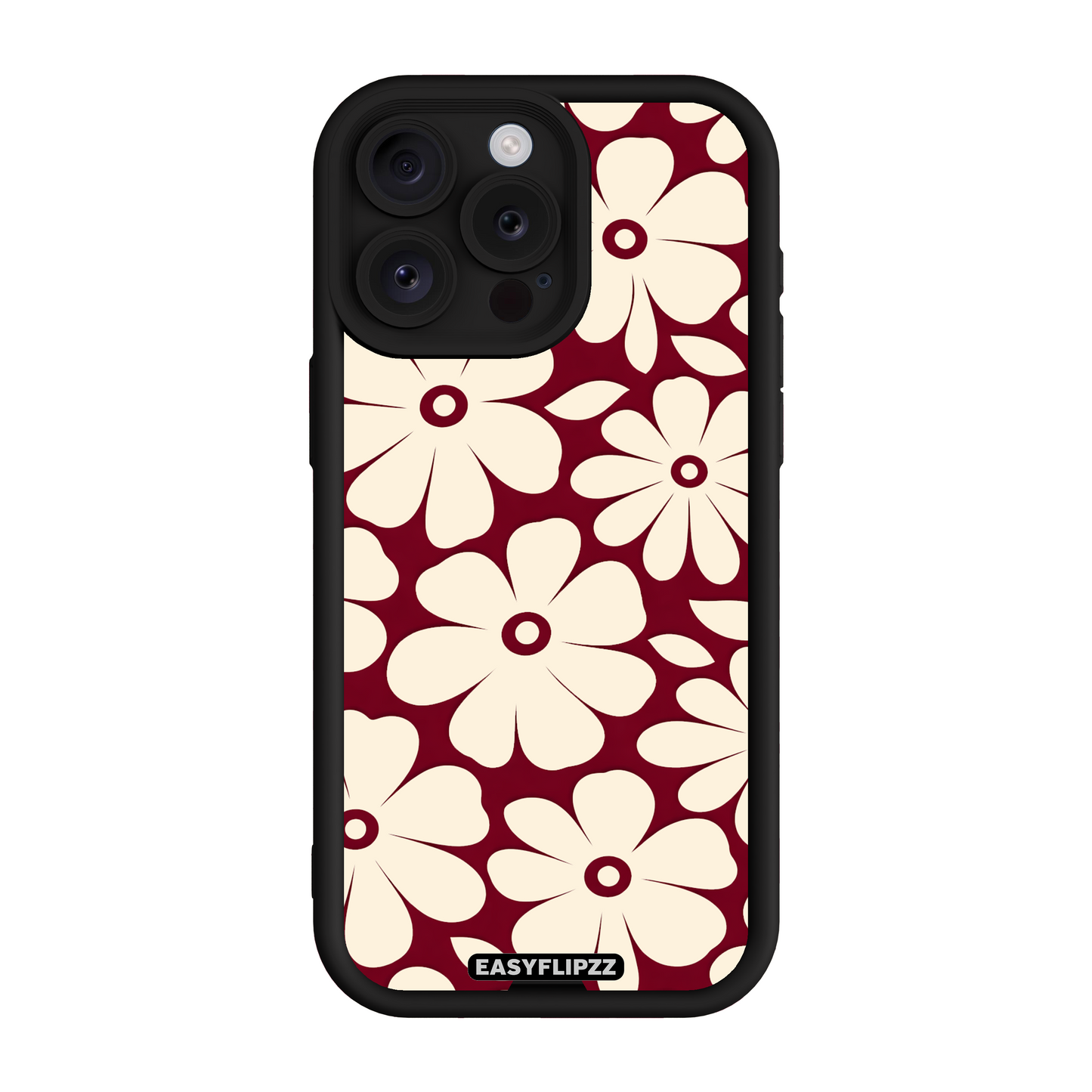 iPhone 12 Pro  | Flower Pop Burgundy & Cream | Base Set