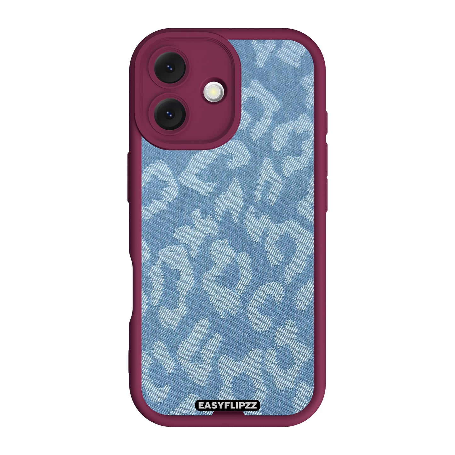 iPhone 17 | Burgundy | Jeans Jacquard Medium Leopard | Base Set